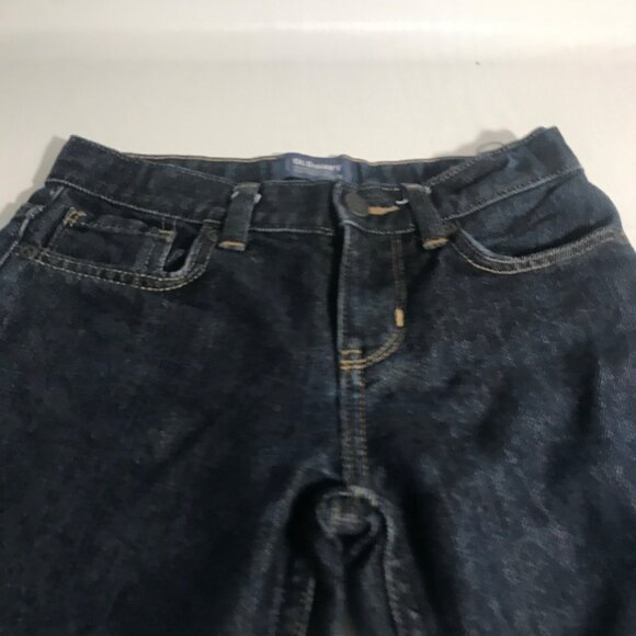 2 Pairs Size 7 Old Navy Boys Flex Fit Jeans Loose Bootcut & Straight Leg Dark - Picture 4 of 12
